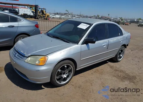 2002 Honda Civic Lx из США, поврежденный, VIN JHMES16522S004887